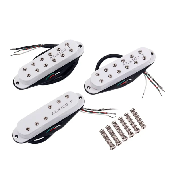 A11Z-Best-Selling HOMELAND 3Pcs Guitar Pickups for Guitar Musical Instrument (White)
